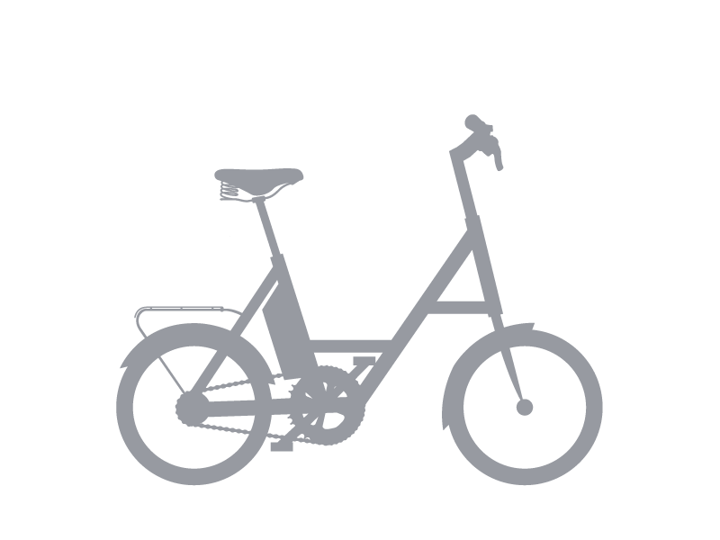 Foto: A2B Obree 17″ | weiß E-Bike Kompaktrad