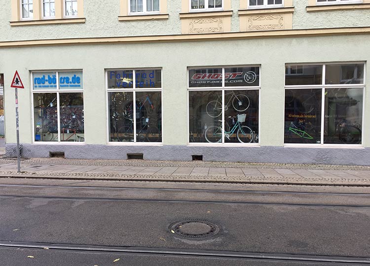 Außenaufnahme: Fahrradladen - Radbörse - Johannesstr. 123, 99084 Erfurt