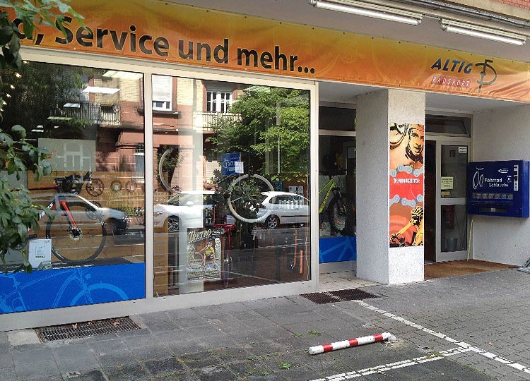 Außenaufnahme: Fahrradladen - Radsport Altig Verkauf - Uhlandstr. 12, 68167 Mannheim