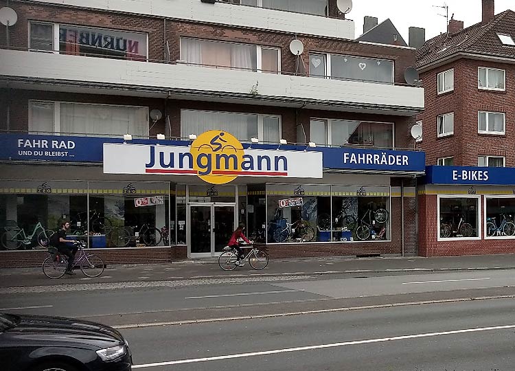 Außenaufnahme: Fahrradladen - Karl Jungmann & Sohn - Mühlenweg 93, 26384 Wilhelmshaven