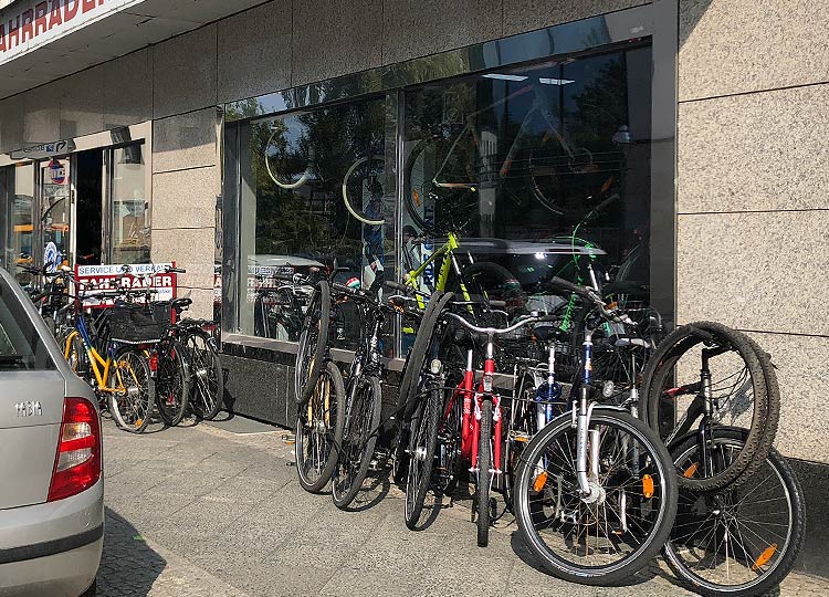 Außenaufnahme: Fahrradladen - Fahrradhaus Haske - Elcknerplatz 16, 12555 Berlin