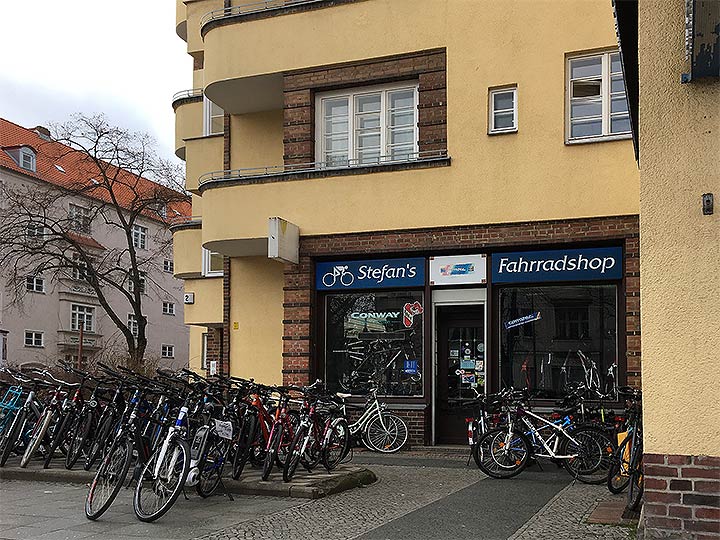 Außenaufnahme: Fahrradladen - Stefan's Fahrradshop - Reußstr. 2, 13587 Berlin