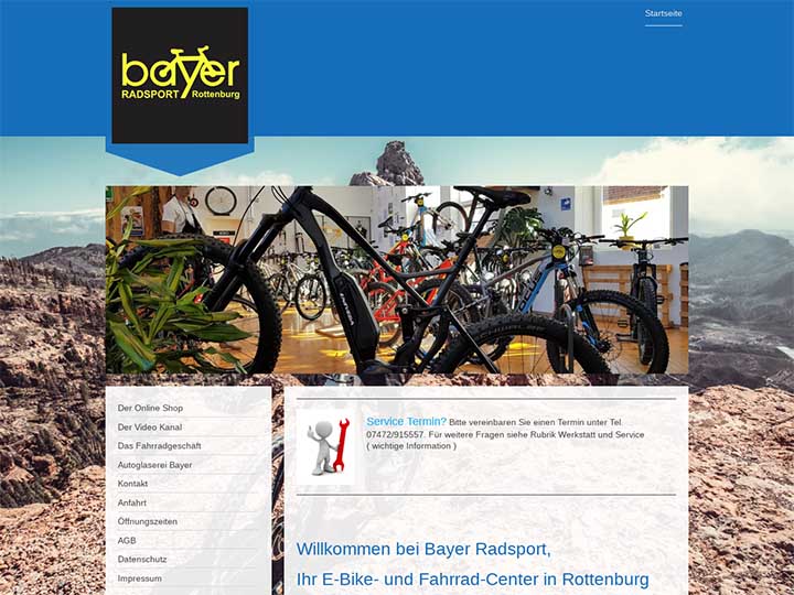 Händler Bayer Radsport Ziegelhütte 7, 72108 Rottenburg