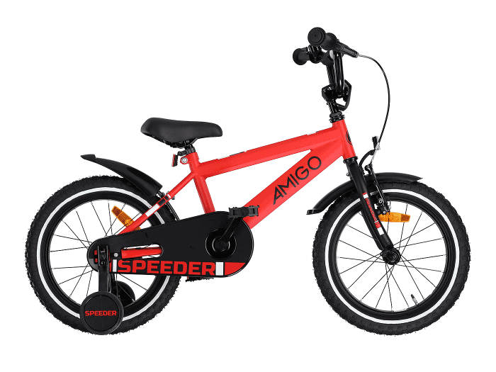 AMIGO Speeder 16 Zoll rot / schwarz / weiß