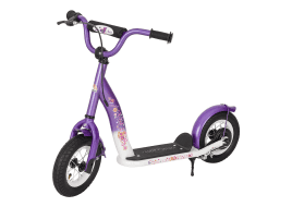BIKESTAR Scooter 10″ violett weiß