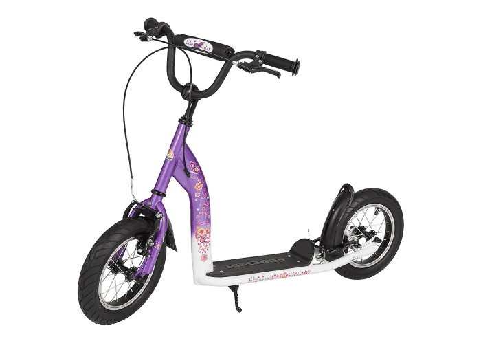 BIKESTAR Scooter 12″ violett weiß