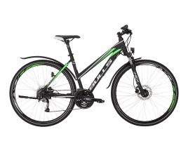 BULLS Cross Bike Street Trapez | 48 cm | black matt/neon green