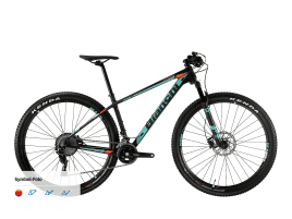 Bianchi Nitron 9.3 - NX Eagle 1x12sp 38 cm | 8N - black/CK16/orange fluo full glossy