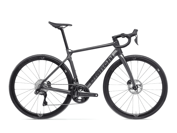 Bianchi Infinito 105 12SP palladium wheels | 57 cm | 2M - Purple Black – Glossy/ Black - Matt Decal