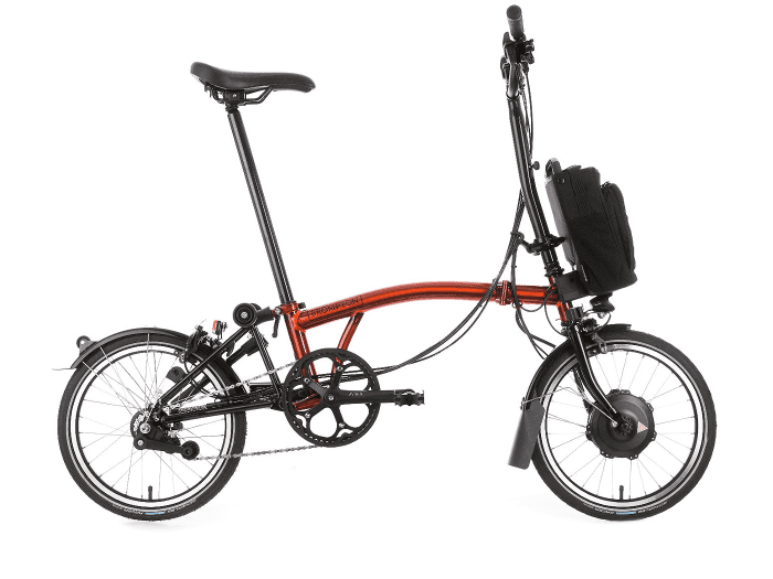 Brompton Electric C Line Explore Lenker hoch | flame-lacquer