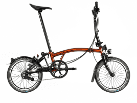 Brompton C Line Black Edition Explore Lenker mittelhoch | flame-lacquer