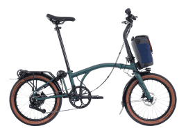 Brompton Electric G Line with Roller Frame - 4 Gang large | Forest Green