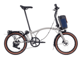 Brompton Electric G Line with Roller Frame - 4 Gang medium | Traildust White