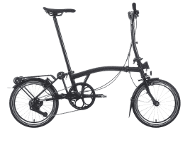 Brompton P Line Explore with Roller Frame - 12 Gang Midnight Black Metallic | Low