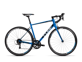 CUBE Attain 47 cm | CUBE CSL Race, One Piece 3D-Forged Steerer/Crown, Carbon Blades, 1 1/8″ - 1 1/4″ Tapered, blue