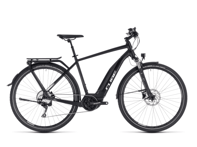 cube travel pro trekking fahrrad 2018 black n white