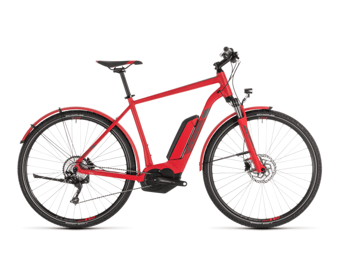 CUBE Cross Hybrid Pro 400 Allroad Men | 58 cm | red´n´grey