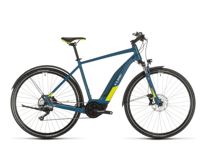 CUBE Nature Hybrid EXC 500 Allroad 50 cm | blue´n´lime