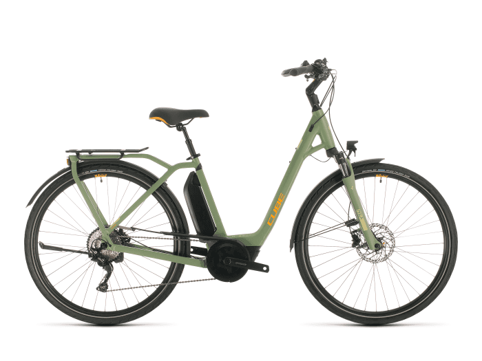 CUBE Town Sport Hybrid Pro 500 Easy Entry 54 cm | green´n´orange