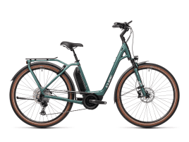 CUBE Town Sport Hybrid EXC 500 Easy Entry XS | green´n´green