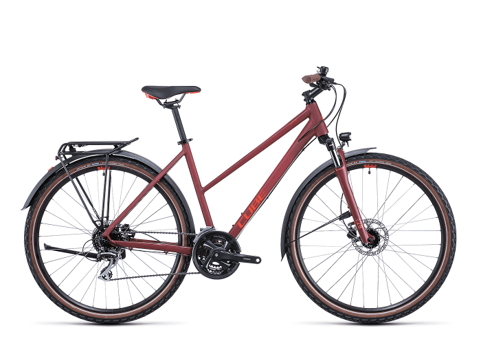 CUBE Nature Allroad Lady XS | darkred´n´red