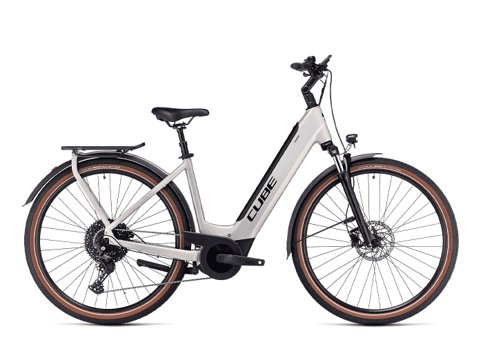 CUBE Touring Hybrid Pro 625 EasyEntry | XS | pearlysilver´n´black