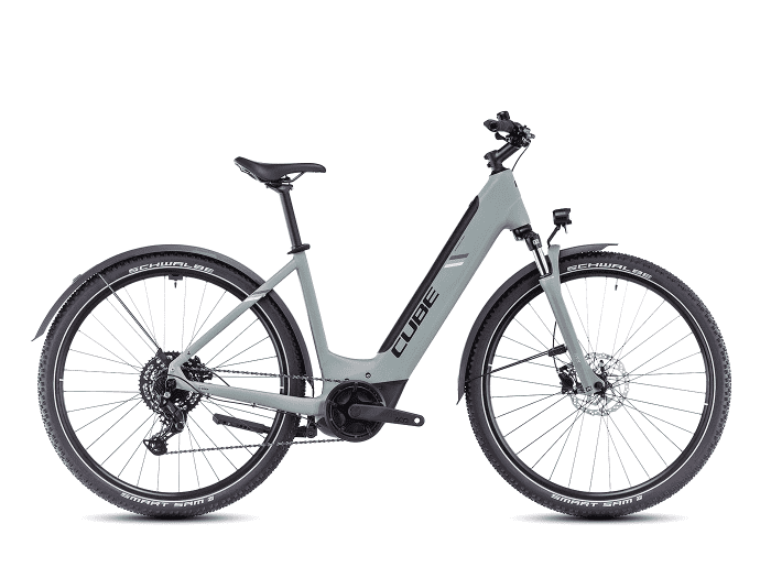 CUBE Nuride Hybrid Performance 500 Allroad Easy Entry | 58 cm | swampgrey´n´black