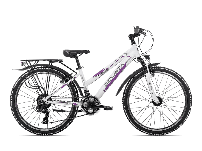 Ciclista Adventure 18 24″ Trapez | white violet grey