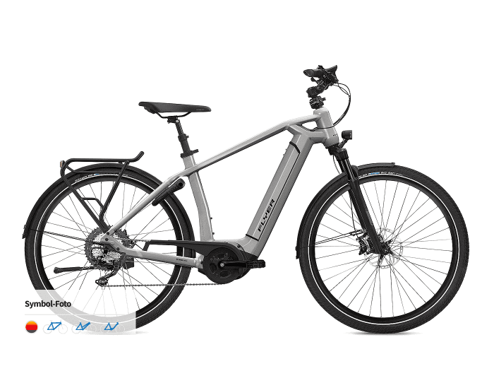 FLYER Gotour6 3.40 Diamant | XL | Cast Silver Gloss | 500 Wh