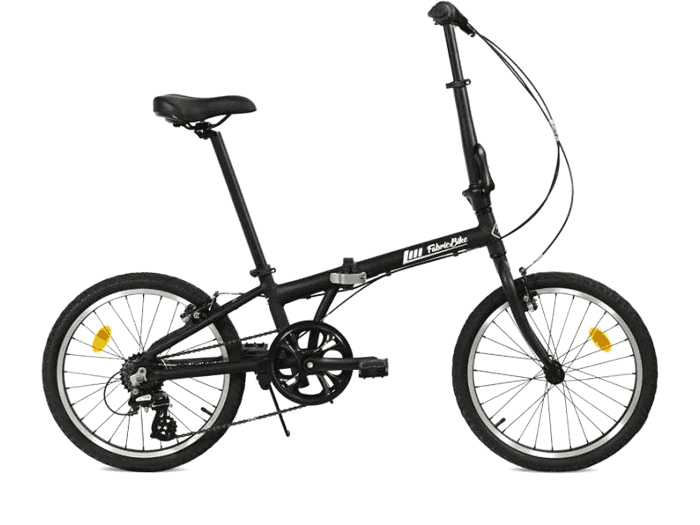 FabricBike Folding Matte Black | 7-Gang