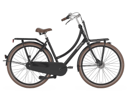 Gazelle Puur NL Zweirohr | 59 cm | Black | Shimano Nexus 3 Speed | Rücktrittbremse und rollerbrake