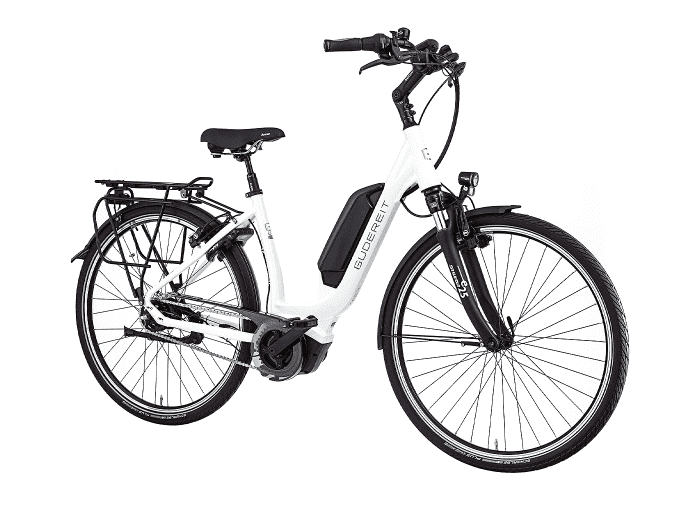 Gudereit EC-5 EVO Tiefeinsteiger | 55 cm | weiß glanz | Freilauf