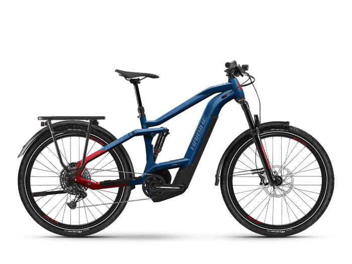 Haibike Adventr FS 9 M | metallic blue / red - glossy