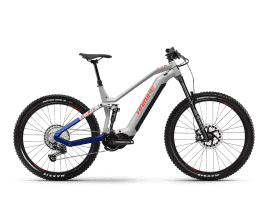 Haibike AllMtn 7 L | grey / blue / red - glossy