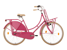 KS Cycling Tussaud 28″ mit Frontgepäckträger Pink Hochglanz