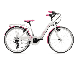 KS Cycling Dandelion 24″ weiß-pink