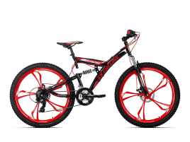 KS Cycling Topspin 26″ 46 cm | schwarz-rot