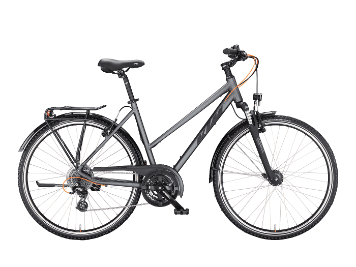 KTM Life Joy Damen | L | steelgrey matt (black+orange)