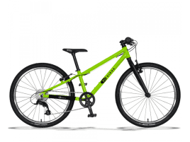KUbikes 24S MTB grün | V-Brakes Aluminium, schwarz