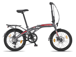 Licorne Bike Phoenix 2 D Anthrazit-Rot | Scheibenbremse