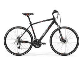 MERIDA CROSSWAY 40-D 48 cm | matt-schwarz (grau/rot)