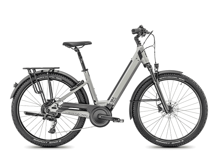 Moustache Xroad 4 Open Mixte | M | Chalk glänzend | 625 Wh