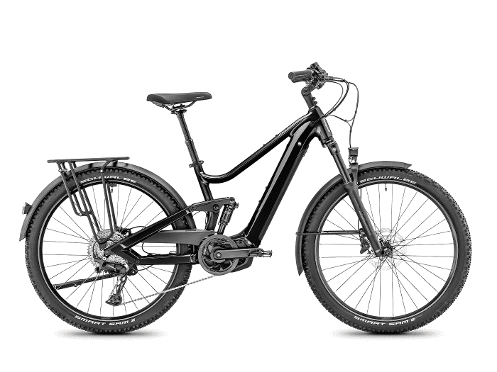 Moustache Xroad FS 4 L | Schwarz glänzend | 625 Wh