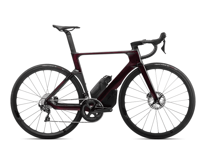 Orbea Orca Aero M20LTD 57 cm | Red Wine (Gloss) - Carbono Raw (Matt)