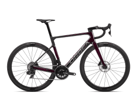 Orbea Orca M21eLTD PWR 57 cm | Red Wine (Gloss) - Carbon Raw (Matt)