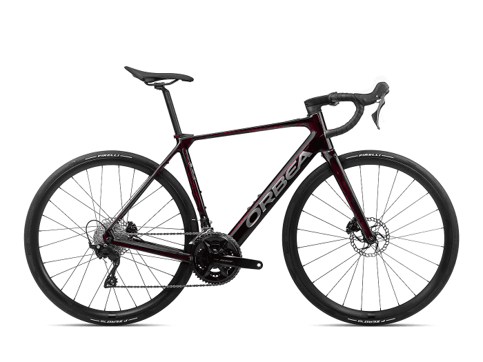 Orbea Gain M30 XS | Wine Red Carbon View - Titanium (Gloss)