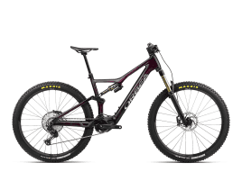 Orbea Rise M10 XL | Wine Red Carbon View - Titan (Gloss) | 360 Wh
