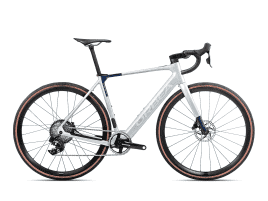 Orbea Gain M21e 1X XXL | Halo Silver (Matt) - Blue Carbon View (Gloss)