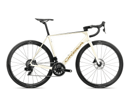 Orbea Orca M21eTEAM PWR 53 cm | Ivory White-Burgundy (Gloss)-Vulcano (Matt)