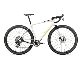 Orbea Terra M21eTEAM 1X XS | Ivory White - Spicy Lime (Gloss)